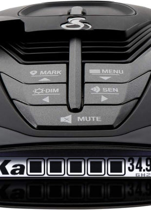 Cobra RAD 480i Laser Radar Detector – Long Range Detection, Bluetooth, Apple CarPlay and Android Auto Compatible, LaserEye Front and Rear Detection, Digital Signal Processing, Black