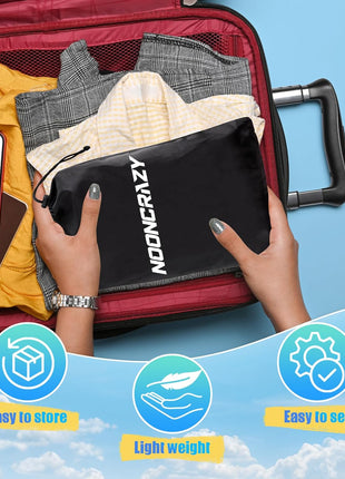 Airplane Foot Fammock, No Collapse Thickened Bamboo Plane Foot Rest Travel | Portable Airplane Foot Sling Wing with Thickened Foam & Carry Bag, Long-Flight Travel Essential Designed to Relax Your Feet