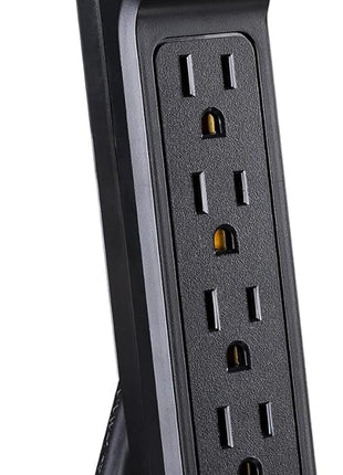 CyberPower CSB6012 Essential Surge Protector, 1200J/125V, 6 Outlets, 12ft Power Cord, Black