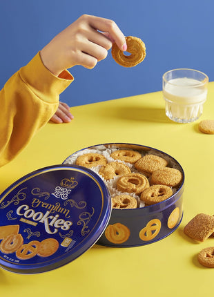 ChocZero Keto Butter Cookies - Sugar Free Danish Shortbread Gift - Gluten Free, Low Carb (1 tin, 12 oz)