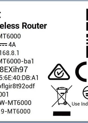 GL.iNet GL-MT6000 (Flint 2) WiFi 6 High Speed Gaming Routers for Wireless Internet, 2 x 2.5G Ethernet Ports, Long Range Computer VPN WiFi Router, Home & Business