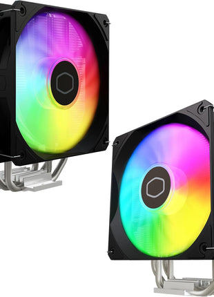 Cooler Master Hyper 212 Spectrum V3 ARGB CPU Air Cooler, 4 Heat Pipes | AMD AM5/AM4 & Intel LGA1851/1700 Support Cooler, Quiet Cooling, 120mm PWM Fan, ARGB, 152mm, Easy Installation