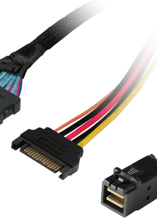 HighPoint 8643-8639-50 Cable - SFF-8643 to U.2 SFF-8639 Connector with 15-pin SATA Power Connector