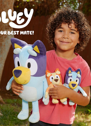 Bingo & Bluey Plush Toys 2-Pack, Soft Deluxe Fabric, Embroidered | Cuddly stuffed animals for show time, story time, or naps; Bluey toys for preschoolers and fans ages 3+