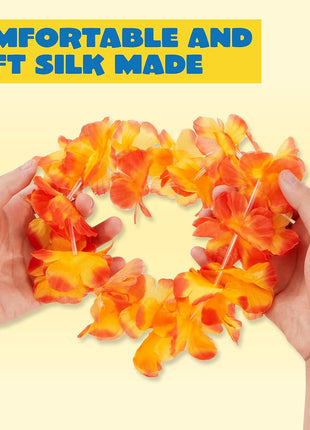 Joyin Toy 36 Counts Hawaiian Leis Bulk, Tropical Flower Lei Hawaiian Lei Beach Hawaii Luau Party Favors Decoration Birthday Party Supplies(3 Dozen)
