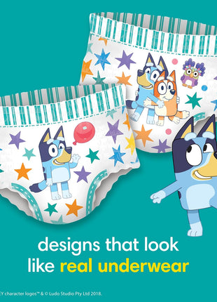 Pampers Training Pants - Easy Ups Boys & Girls Bluey - Size 3T-4T, 124 Count, Children's Potty Underwear (Packaging May Vary)