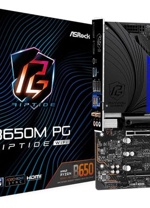 ASRock B650M PG Riptide WiFi AMD Socket AM5 Ryzen 7000 Series Processors Motherboard
