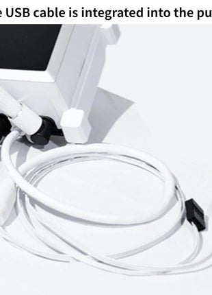 Lian Li Hydroshift LCD 360 Liquid Cooler - Flexible Side-Mounted Coolant Pathway, 2.88" LCD Screen - 480 x 480 Res. - Captured Screenshots or Recorded Videos - Fits Most PC Fans - White (HSLCD36NW)