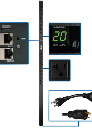 Tripp Lite PDU Switched 1.9kW 120V 24 5-15/20R Outlets 20A w/ L5-20P, LX Platform Interface 0URM TAA (PDUMV20NETLX)