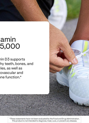 THORNE   Vitamin D 5000   Vitamin D3 Supplement   Support Healthy Bones, Teeth, Muscles, Cardiovascular, and Immune Function*   NSF Certified for Sport   Dairy Free, Soy Free   60 Capsules