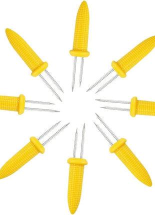 24 Pack Stainless Steel Corn Holders - Corn on the Grill & Cob Skewers for Home & BBQ Cooking