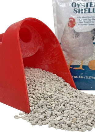 Pecking Order Oyster Shell - Calcium Supplement to Support Laying Hens and Strong Egg Shell Development (5 LB)