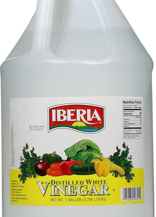 Iberia All Natural Distilled White Vinegar, 1 Gallon - 5% Acidity