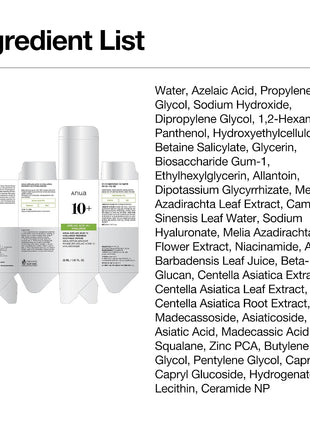 Anua Azelaic Acid 10 Hyaluron Redness Soothing Serum, Facial Serum for Blemish-Prone & Oily-Prone Skin, Lightweight & Hydrating Blemish Care, Hyaluronic Acid, Korean Skincare, 1.01 fl oz.