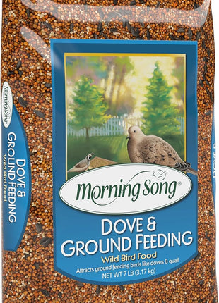 Morning Song Dove & Ground Feeding Wild Bird Seed - 7 lb. Dove, Quail & Pigeon Wild Bird Food for Outside Feeders