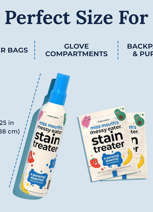 Miss Mouth's Messy Eater Stain Treater Spray, Laundry Stain Remover, 4 Oz | Newborn & Baby Essentials; Cleans Off Food, Grease, Coffee; Use on Laundry, Underwear, Fabric
