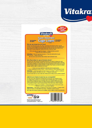 Vitakraft Cage Liners for Birds - For Parrot, Parakeet, Conure, and Cockatiel Cages White 20 inch X 18 inch 7 Count, Premium Absorbent Liner