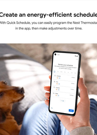 Google Nest Thermostat - Smart Thermostat for Home - Programmable Wifi Thermostat - Snow