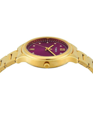 TIMEX Trendline Purple Round Dial Analog Women's Watch - TWTL12113