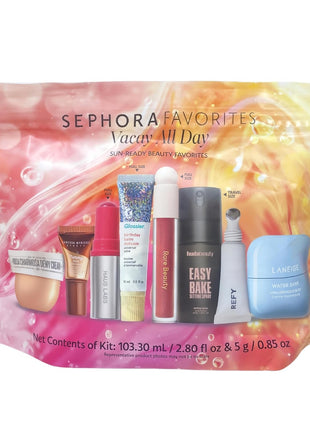 Sephora Favorites Limited Edition Vacay All Day 9-Piece Makeup & Skincare Value Set