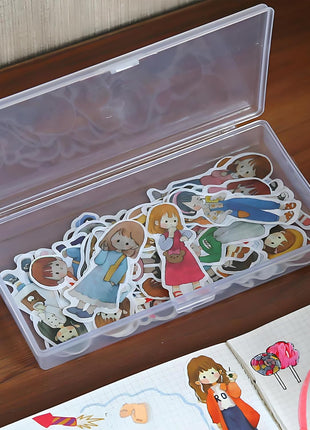 8 Pcs Plastic, Mini Clear Bead Storage Boxes with Hinged Lid and Rectangular Clear Craft Storage Boxes, Jewelry and Organizer,Nail Tool Box,Circuit board storage(8, 5.3 inch x 3.1 inch x 1.2 inch)