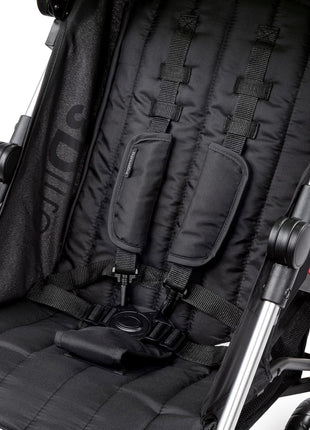Bright Starts 3Dlite Convenience Stroller, Black - Lightweight Stroller, Large Seat Area, Mesh Siding, 4 Position Recline, Extra Large Storage Basket, Infant Stroller for Travel