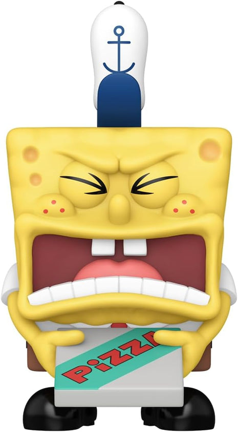 Funko POP! Plush: Spongebob Squarepants - Spongebob with Pizza | Official Cartoon/Animation Merch - Collectable Vinyl Figurine for Shelf Display - Birthday Gift Idea for Fans and Collectors