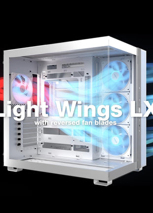 be quiet! Light Base 600 LX Black PC Case | Fully Windowed Front and Side Panel | Dual Chamber | ARGB LED Strip | 4 Light Wings LX 120mm PWM Fans | Inverted and Horizontal Layout Customizable | BGW67