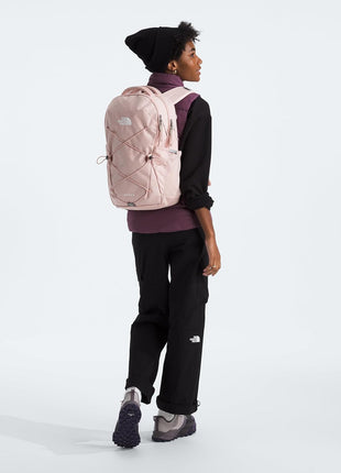THE NORTH FACE Women's Jester Everyday Laptop Backpack | Commuter Travel Bag with Laptop Sleeve, Water-Repellent Finish, Spacious Compartment, Pink Moss, One Size
