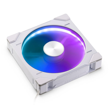 Phanteks (PH-F140D30R_DRGB_PWM_WT01) D30-140 DRGB PWM Fan, Reverse Airflow Model, Premium D-RGB Performance Fan, ARGB/DRGB Lighting, Daisy-Chain Fan Linking System (White)