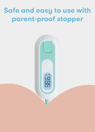 Frida Baby 3-in-1 Rectal, Underarm & Oral Thermometer for Kids, Digital Baby Thermometer for Infants, Toddlers, & Kids, Quick & Accurate Temperature Check, Includes Carrying Case for Storage