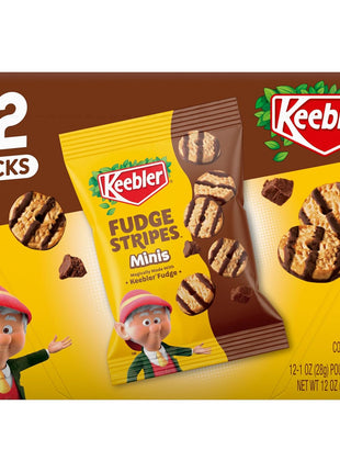 Keebler On-The-Go Fudge Stripes Cookies, 12oz, 12ct