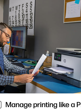 HP OfficeJet Pro 9135e Wireless All-in-One Color Inkjet Printer, Print, scan, copy, fax, ADF, Duplex printing best-for-office, 3 month Instant Ink trial included, AI-enabled (404M0A)
