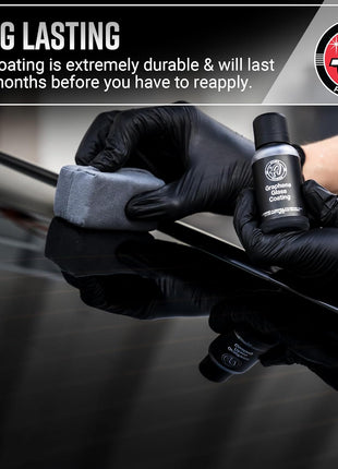 Adam's Polishes Graphene Glass Coating (30ml) - Advanced Rain Windshield Water Repellent for Cars, Shower Doors Mirrors and Other Glass Surfaces | Long Lasting Hydrophobic Graphene Ceramic Coating