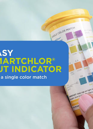 FROG @Ease Test Strips for Hot Tubs and Swim Spas - Test Strip with Out Indicator for FROG @Ease SmartChlor Cartridges, pH, Total Alkalinity and Total Hardness - 30 Test Strips