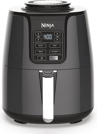 Ninja Air Fryer, 4 QT Capacity, 4 in 1 Roast, Crisp, Reheats and Dehydrates, Dishwasher Safe Parts, 105 F to 400 F, 1550 Watt, Grey, 1 Count