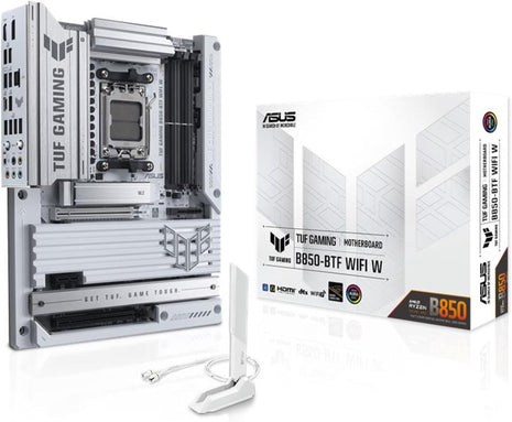 ASUS TUF Gaming B850-BTF WiFi W AMD B850 ATX Motherboard,Hidden-Connector Design, 14+2+1 80A DrMOS Power Stages, DDR5, PCIe 5.0 Ready, 3X M.2, Wi-Fi 7, 2.5Gb LAN, DP, HDMITM, USB 20Gbps Type-C