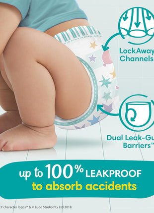 Pampers Training Pants - Easy Ups Boys & Girls Bluey - Size 3T-4T, 124 Count, Children's Potty Underwear (Packaging May Vary)