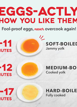 DASH Rapid Egg Cooker: 7 Egg Capacity Electric Egg Cooker for Hard Boiled Eggs, Poached Eggs, Scrambled Eggs, or Omelets with Auto Shut Off Feature   Black'