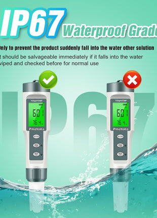 pH Meter, 3-in-1 TDS Meter Digital Water Tester with 0.01 High Precision, Water Tester for Drinking Water with 0-14 pH Test Range, TDS/Temp/pH Tester for Wine, Aquarium, Pool, Garden, Bath and Water