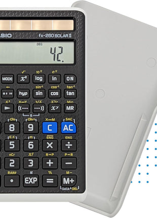 Casio fx-260 Solar II Scientific Calculator | 10-Digit Display | Fraction & Trig Functions | Ideal for Middle School, High School Math, Algebra, Trigonometry | Solar Powered