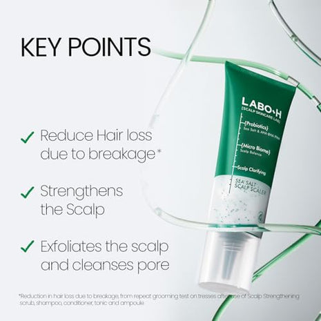 LABO-H Scalp Strengthening Scrub with Scalp Strengthening Tonic Serum Spray for Hair Growth & Anti-Loss | Vegan Korean Haircare with Rosemary Oil