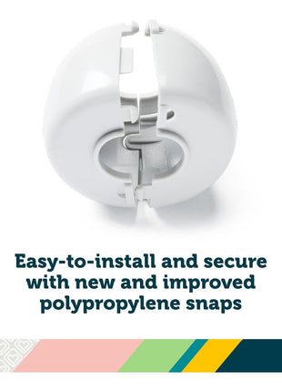 Safety 1st Parent Grip Door Knob Covers 3 Pack, Crystal Clear