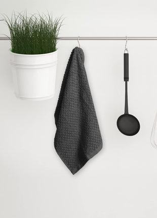 Infinitee xclusives 100% Cotton Kitchen Towels   15x25 Inch Ultra Soft Tea Towel, Super Absorbent Terry Dish Towels for Kitchen Linens |Grey|