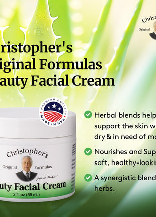 Christopher's Original Formulas Beauty Facial Cream, 2 oz