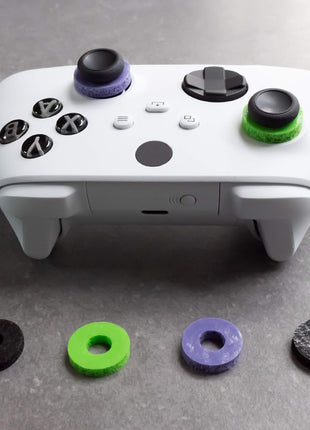 KontrolFreek Precision Rings | Aim Assist Motion Control for PlayStation 4 (PS4), PS5, Xbox One, XBX, Switch Pro & Scuf Controller (Black/Purple/Green)