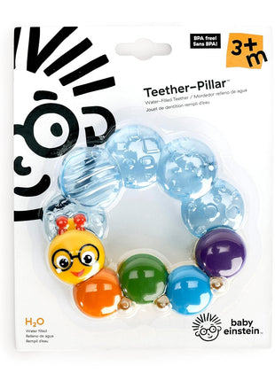 Baby Einstein Teether-Pillar Rattle and Chill Teething Toy, Ages 3 Months +
