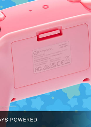 PowerA Wireless Controller for Nintendo Switch - Kirby Mouthful, Switch Lite/Switch-OLED Model, Nintendo Switch 2, AA Battery Powered (Battery Included), Bluetooth, Motion Controls, Officially Licensed