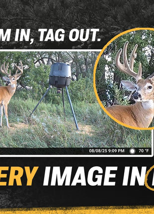 Moultrie Edge 2 Cellular Trail Camera - Auto Connect Nationwide 4G LTE - On Demand 36MP Photo - 1080P Video with HD Audio - 100 Ft Detection Range - Low Glow Flash