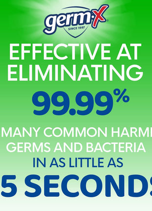 Germ-X Advanced Hand Sanitizer with Aloe and Vitamin E, 1 Liter, Less Drying Moisturizing Gel, No Rinse Formula, Pump Bottle